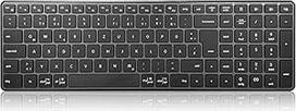 Belaidė "Bluetooth" klaviatūra, USB + BT x 2, itin plona, tyli, kompaktiška kompiuterio klaviatūra keliems įrenginiams, skaitmeninė klaviatūra, skirta "Windows", nešiojamiesiems kompiuteriams, planšetiniams kompiuteriams, išmaniesiems televizoriams, telef