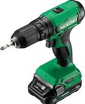 HIKOKI DV18DA akumuliatorinis gręžtuvas su plaktuku (18 V, ličio jonų, 50 Nm fiksuotas sukimo momentas, gręžimo plaktuku funkcija, 2 greičių pavarų dėžė, 13 mm vienos įvorės griebtuvas be rakto, LED, transportavimo dėkle)