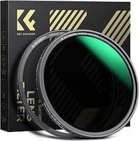 K&F CONCEPT ND filtras 52 mm magnetinis kintamo neutralaus tankio filtras ND8-128 (3-7 žingsnių) neutralaus tankio filtras su magnetiniu objektyvo adapteriu, Nano-Xcel