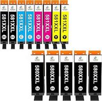 LeciRoba 580XXL 581 XXL spausdintuvo kasetės Canon 580 581 PGI-580 XXL CLI-581XXL, skirtos Canon TR7500 TR8500 TS6100 TS6200 TS6300 TS700 TS8200 TS8350 TS9150 (13 4.4