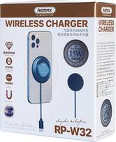 REMAX Fonyl Series 15W Magnetic Wireless Fast Charger, Gray (RP-W32)