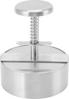 Stainless Steel Burger Press with Spring-Loaded Handle