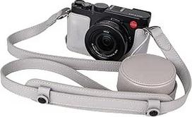 VOVMOEYA Leica D-LUX8 fotoaparato dėklo dangtelio rinkinys, skirtas Leica DLUX8 fotoaparatui D-LUX 8, pusinis dėklas, D-LUX 8 fotoaparato dangtelis su priekiniu objektyvo dangteliu ir dirželiu per petį, pilkas, fotoaparato dėklo rinkinys