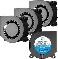 WINSINN 40mm ventiliatorius 5V, 3D spausdintuvo mikro 5 V ventiliatorius 4020 su dvigubu rutuliniu guoliu, bešepetėlinis aušinimas 40mm x 20mm 2PIN (4 vnt.)