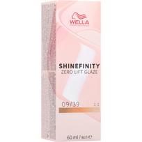 Wella Professionals Shinefinity Zero Lift Glaze pusiau ilgalaikiai plaukų dažai atspalvis 09/39 60 ml