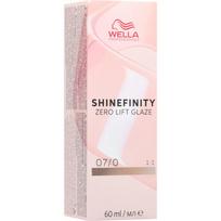 Wella Professionals Shinefinity Zero Lift Glaze pusiau ilgalaikiai plaukų dažai atspalvis 07/0 60 ml