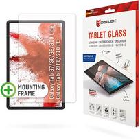 Displex Tablet Glass (9H) Samsung Tab S8/S9/S9FE/S10FE/S10 Lite Eco-Montagerahmen L-Form, unzerbrechlich, ultra-dünn, unsichtbar 01541