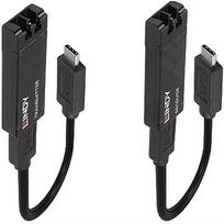 Lindy Fibre Optic USB 3.2 Type C Extender (black, max. range 100 meters) 43312