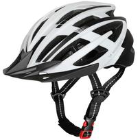 Wozinsky MTB dviratininko šalmas with USB Rear Light L – juodos spalvos ir baltos spalvos
