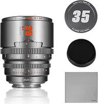 "7artisans" 35 mm T2.1 kinematografinis objektyvas S35 Frame, suderinamas su "Macro 4/3", MFT laikikliu / "Lumix GH5LL/GH5S/GH6/Z CAM/BMPCC4K/DC-BGH2 (titano pilka)