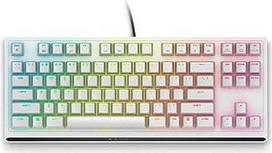 "Alienware AW420K Tenkeyless Gaming Keyboard" - mechaninė "Cherry MX Red" jungiklis, RGB apšvietimas (AlienFX), USB, kompaktiškas dizainas, "Anti-Ghosting", N-key Rollover, QWERTZ German - Lunar Light