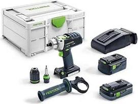 "Festool" akumuliatorinis smūginis gręžtuvas PDC 18/4 5.2/4.0 I-Set/XL-SCA Quadrive - 576469