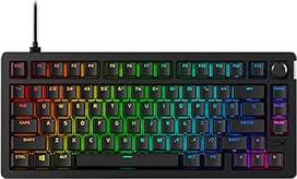 "HyperX Alloy Rise 75" mechaninė žaidimų klaviatūra, tinklo jungikliai, "Hot-Swap", 75 % formatas, keičiamas magnetinis korpusas, juoda (QWERTY)