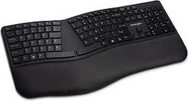 "Kensington Pro Fit Ergo" belaidė klaviatūra, vokiškas QWERTY išdėstymas, dviguba 2,4 GHz ir "Bluetooth 4.2" technologija, suderinama su "Chrome OS", "MacOS" ir "Windows", K75401DE - juoda