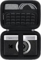 "Kodak PIXPRO C1 Friendly Zoom" skaitmeninio fotoaparato "Kodak PIXPRO C1", kompaktiško "Point and Shoot" vaizdo stebėjimo fotoaparato dėklas, kietas kelioninis dėklas, tinklelio kišenė akumuliatoriui, SD kortelėms ir USB kabeliui, juodas, kišeninis