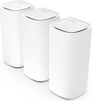 "Linksys Velop Pro WiFi 6E Mesh System MX6203-KE" - Pažintinis tinklinis maršrutizatorius su 6 GHz dažnių juosta ir 5,4Gb/s sparta - tinklelio aprėptis iki 825 m² ir 600 įrenginių - 3 vnt.