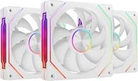 "Mars Gaming MF-LINKFINITYKIT2", 3x modulinis PWM ventiliatorių rinkinys, 120 mm, ARGB "Infinity Mirror" apšvietimas, LINKFINITY modulių sistema ir magnetinė jungtis, lanksti 2+1 konfigūracija be kabelio, baltos spalvos