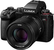 "Panasonic" LUMIX S5II pilno kadro veidrodinio fotoaparato rinkinys su naujuoju "Phase Hybrid AF", aktyviuoju I.S, neribotu 4:2:2 10 bitų įrašymu, 4K 60p ir 6K 30p su LUMIX 50 mm F1.8 L-Mount objektyvu - DC-S5M2CE