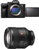 "Sony Alpha 7 IV" beveidrodis pilno kadro fotoaparatas ekspertams (33 MP, fokusavimas realiuoju laiku, 10 kadrų per sekundę, 4K 60p vaizdo įrašas, jutiklinis ekranas) + 85F14GM