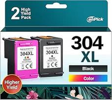 304XL spausdintuvo kasetės HP 304 XL juodos ir spalvotos daugkartinė pakuotė, skirta HP 304XL kasetėms Deskjet 3750 2630 2620 2622 3720 3730 3760 3762 Envy 5000 5010 5020 5030 503 2,2 pakuotės