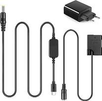 EP-5A USB-C adapterio maitinimo laido nuolatinės srovės jungties komplektas EN-EL14/EN-EL14A baterijos EH-5 PD adapteris, skirtas Nikon D3100 D3200 D3300 D3400 D3500 D5100 D5200 D5300 D5500 600 fotoaparatui 60AS