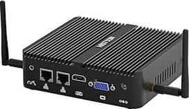 HISTTON N100 mini kompiuteris be ventiliatoriaus Pramoninis kompiuteris DDR4 8GB RAM 256GB SSD, 2 RS232 COM, dvigubas LAN, "WiFi 5", BT4.2, HDMI/VGA prievadas, mini stalinis kompiuteris "Windows 11 Pro