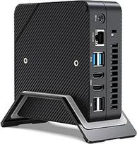 MINIS FORUM Venus serijos UM773 Lite mini kompiuteris, AMD Ryzen 7 7735HS 8C/16T iki 4,75 GHz ir AMD Radeon 680 m (grafikos dažnis 2200 MHz), "Barebone" be RAM, SSD ir OS, HDMI × 2 / USB4 prievadas, RJ45 2,5G LAN