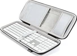 RAIACE kietasis dėklas "Apple Magic Keyboard + Magic Mouse". Tik dėklas stovi. - Pilka (pilkas pamušalas)