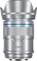 SIRUI Snaiperis 16 mm F1.2 didelio kampo automatinio fokusavimo APS-C objektyvas Supilkite X-T4, X-T5, X-H1, X-H2/H2S, X-T3, X-T30, X-S10 (Monture X, Argent)