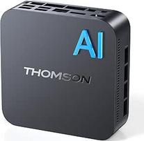THOMSON W3 AI mini kompiuteris, AMD Ryzen 7 260 (8C/16T, iki 5,1 GHz), 32GB DDR5 5600 MHz, 1 TB M.2 NVMe PCIe 4.0 SSD mini stalinis kompiuteris W-11Pro biurui/mokyklai, AMD Radeo 780M, WiFi 6E, USB 4, HDMI, DP
