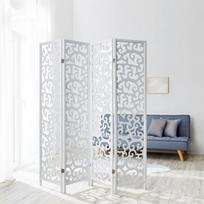 RAŠTUOTA  MEDINĖ KAMBARIO PERTVARA – ŠIRMA - 8721- HS : Dydis - 175x173