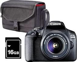 "Canon EOS 2000d Kit" fotoaparatas "Cámara Réflex" 24,1 MP WiFi NFC + objektyvas Ef-s18-55 mm + "Bolsa" + SD 16GB