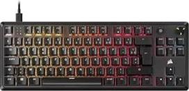 "Corsair K70 Core TKL RGB mechaninė žaidimų klaviatūra, be klavišų, "MLX Red v2", iš anksto sutepta, dvigubas triukšmo mažinimas, ABS klavišų dangteliai, AZERTY-FR juoda