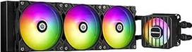 "ENERMAX LIQMAXFLO" 360 mm CPU AIO aušintuvas (LGA 1700, 1200, AM5, AM4) - "Xtreme" dviejų kamerų siurblys - ARGB VRM vandens bloko ventiliatorius - 400 W+ TDP (3x 120 PWM ARGB "Silent Flow" ventiliatorius); ELC-LMF360T-ARGB, juodas