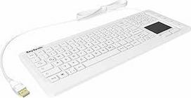 "Keysonic" 28091 KSK 6231 "Inel" pramoninė apšviesta klaviatūra, jutiklinis kilimėlis, USB, atspari vandeniui IP68, balta