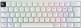 "Logitech G PRO X 60 Lightspeed" belaidė žaidimų klaviatūra QWERTY UK English Layout White