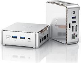 "NiPoGi" mini kompiuteris, "Celeron J4125" (iki 2,70 GHz) mikro stalinis kompiuteris, 8GB DDR4, 256GB M.2 SSD, 2X HDMI + VGA trigubas ekranas, 2.4+5G dvigubas "WiFi