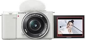 "Sony Alpha ZV-E10" - APS-C veidrodinio fotoaparato su keičiamais objektyvais rinkinys - baltas