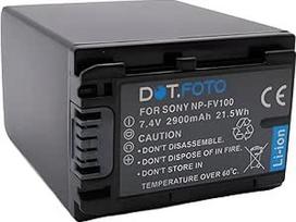 "Sony NP-FV100 PREMIUM" pakaitinė įkraunama fotoaparato baterija iš Dot.Foto - 7,4 V / 2900 mAh - 2 metų garantija [žr. aprašymą dėl suderinamumo]