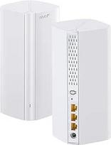 "Tenda Nova ME3 Pro" "Wi-Fi 7 Mesh" sistema (BE3600 Dual-Band 2882Mbps 5GHz, 688Mbps 2.4GHz), 3X Gigabitiniai prievadai, VPN, NFC, 4K-QAM, WPA3, rekomenduojama 3-4 miegamųjų namams, 2 vnt.