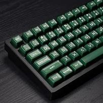 142 klavišų SA profilio PBT Doubleshot Keycaps žalias permatomas klavišų dangtelių rinkinys tinka 61/64/87/104/108 Cherry Mx Switch ISO ANSI mechaninei klaviatūrai