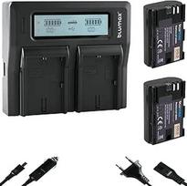 2 x "Blumax" baterija, suderinama su "Canon" LP-E6NH [2250 mAh] + LCD dvigubas įkroviklis LP-E6P LP-E6N LP-E6, skirtas "Canon EOS R5 II R6 II R7-5D Mark III IV 7D 90D