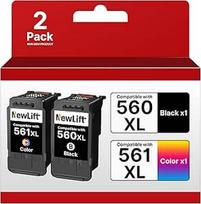 560XL 561XL rašalo kasetės, skirtos "Canon" spausdintuvų 560 561 PG-560XL CL-561XL kasetėms, skirtos "Canon Pixma TS5350i TS5350 TS5350 TS5350a TS5351 TS5351a TS5351i TS5352 TS5352a TS5353 TS53353a 53a (spalvotos 2 pakuotės)