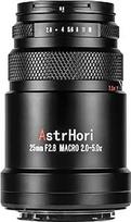 AstrHori 25mm F2.8 2X-5X Ultra Macro Lens Full Frame Rankinis fokusavimas Suderinamas su Canon RF-Mount veidrodiniais fotoaparatais EOSR, RP, R5, R5C, R6, R7, R10 ir kt.