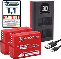 Baxxtar Pro 2X DMW-BLC12 BLC12E fotoaparato akumuliatorius su įkrovikliu, LCD ekranu, dviguba USB-C Micro USB, suderinamas su Panasonic Lumix DC FZ1000 II G91 DMC GX8 G70 G80 G81 G7 G6 G5 FZ2500 FZ2000 FZ330 FZ300 FZ2000