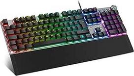 EMPIRE GAMING "Stardust" žaidėjų klaviatūra - opto-mechaniniai klavišai - RGB LED apšvietimas - programinė programinė įranga žaidėjams - nuimama atrama delnams (QWERTZ, vokiečių kalba)