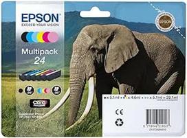 Epson 24 serijos "Elephant Claria Photo HD" daugiapakopė rašalo kasetė