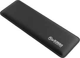 Glorious Gaming Padded Keyboard Wrist Rest (Kompakt, 17 mm stark) - gesteppte Ränder, glatte Stoffoberfläche, rutschfeste Gummibasis, mittlere Festigkeit, 300 x 100 x 17 mm - Schwarz