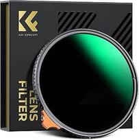 K&F CONCEPT Nano X serijos ND filtras 105 mm kintamas pilkos spalvos filtras ND2-400 (1-9 žingsnių) Vario ND filtras su filtro krepšeliu