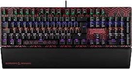 Konix Dungeons & Dragons Kabelgebundene mechanische Gaming-Tastatur AZERTY - Anti-Ghosting - 20 Lichteffekte - 1,7 m Kabel
